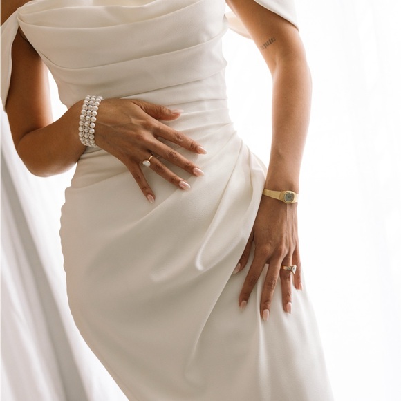 Stunning Off-Shoulder White Wedding Dress